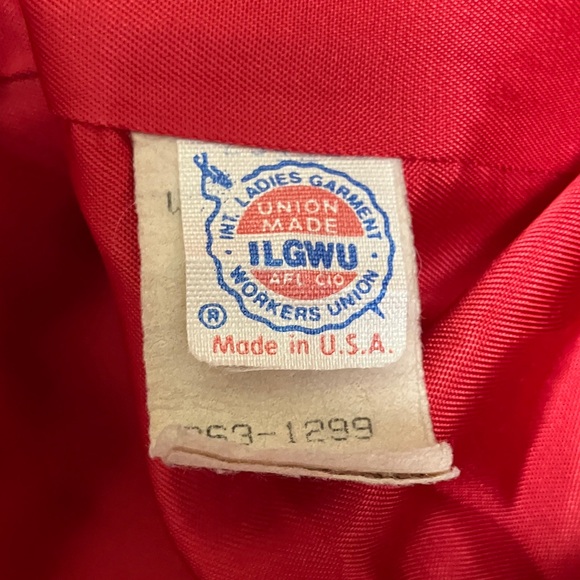 Red Women's Trench Coat - Picture 5 of 6